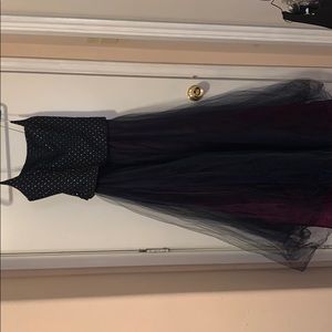 Navy blue Ball Gown dress